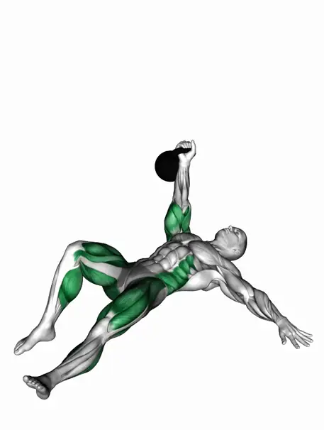 케틀벨 하프 터키시 겟업 자세 시연