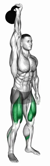 케틀벨 한팔 오버헤드 스쿼트 자세 시연