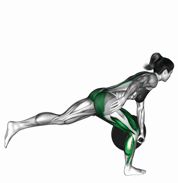 랜드마인 싱글 레그 루마니안 데드리프트 자세 시연