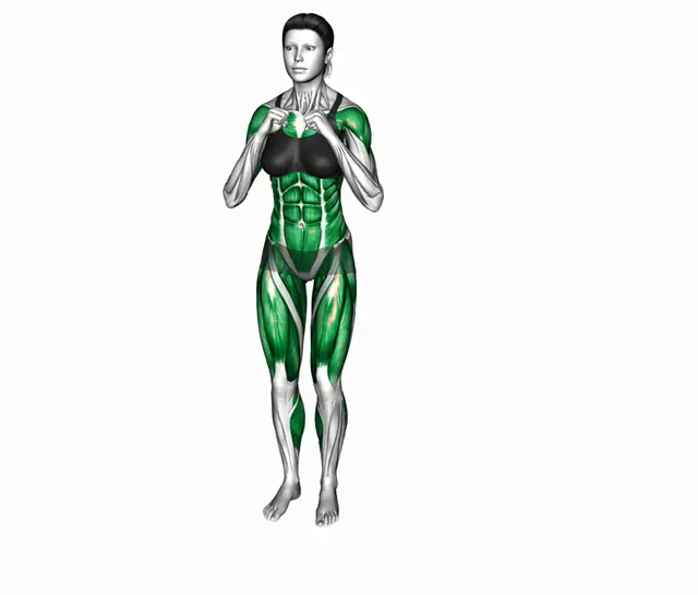 사이드 런지 펀치 자세 시연
