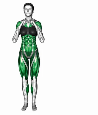 4 Punches Side Squat demo