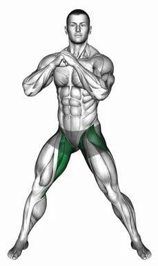 내전근 스트레칭(횡단면) 자세 시연