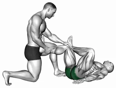 Assisted Lying Gluteus And Piriformis Stretch demo