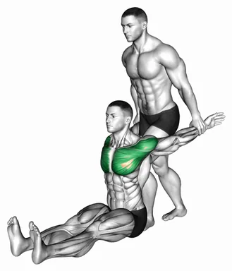 Assisted Seated Chest Stretch demo