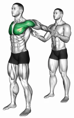 Assisted Standing Chest Stretch demo