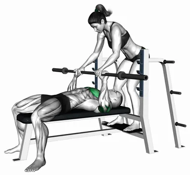 Barbell Bench Press Catch demo