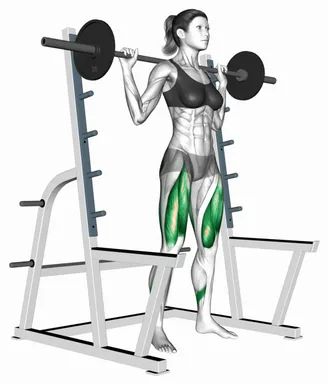 Barbell Full Squat (with Rack) demo