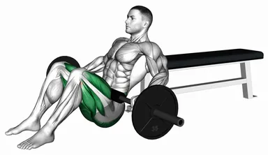 Barbell Lying Lifting (on hip) demo