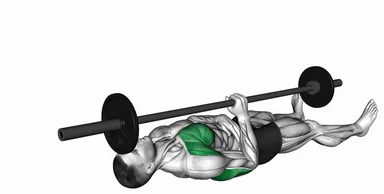 Barbell One Arm Floor Press demo