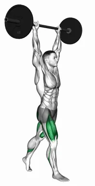 Barbell Overhead Split Squat demo