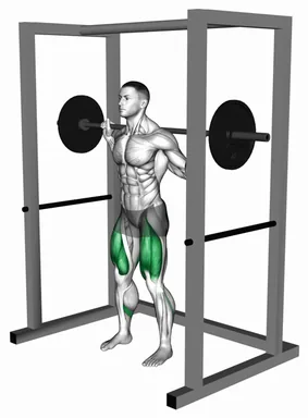 Barbell Pin Squat demo