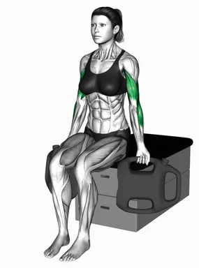 Bottle Weighted Alternate Biceps Curl demo