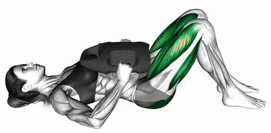 Bottle Weighted Glute Bridge demo