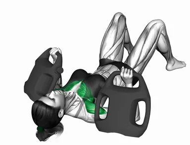 Bottle Weighted Lying Chest Press demo