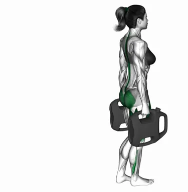 Bottle Weighted Single Leg Romanian Deadlift demo