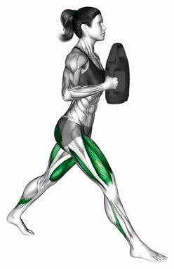 물병 스플릿 스쿼트 자세 시연