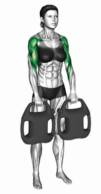 Bottle Weighted Upright Row demo