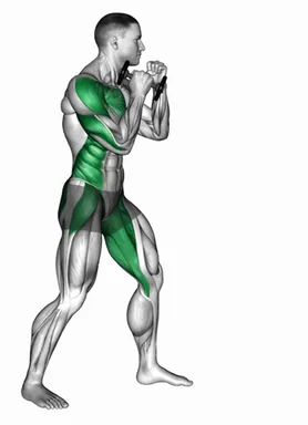 Boxing Cross (with Dumbbell) demo