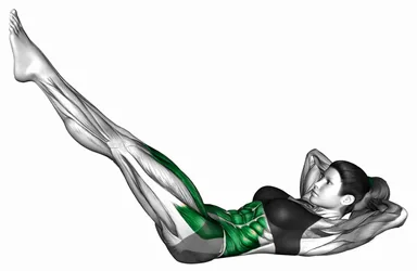 Bicycle Twisting Crunch demo