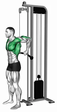 Cable Behind The Back Tricep Dip demo