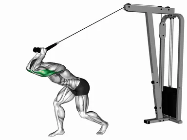 Cable High Pulley Overhead Triceps Extension demo