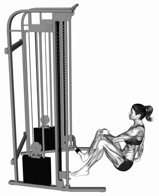 Cable Seated Foot Inversion demo