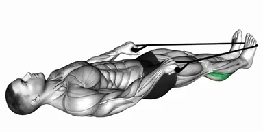 Calf Stretch with Rope demo
