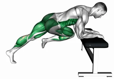 Cross Body Mountain Climber Hop over Bench demo