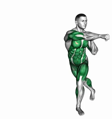 Curtsy Cross Punch demo