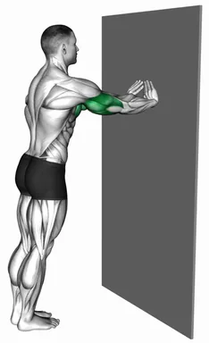 Diamond Push-up against Wall demo