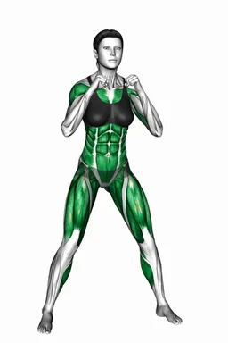더블 펀치 니 레이즈 자세 시연