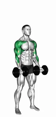Dumbbell Curl Press Extension demo