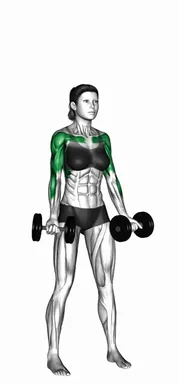 Dumbbell Curl to Press demo