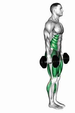Dumbbell Curtsey Lunge (side view) demo