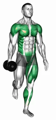 Dumbbell Front Hand to Hand Single Leg Balance demo