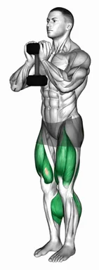 Dumbbell Goblet Marching on Spot demo