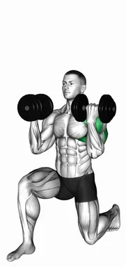 Dumbbell Half Kneeling Filly Press demo