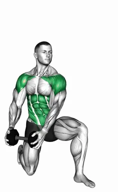 Dumbbell Half Kneeling Lift and Chop demo