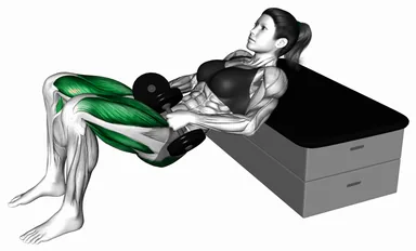 Dumbbell KAS Glute Bridge demo