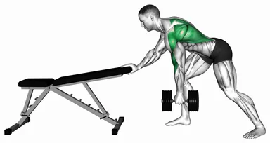 Dumbbell Kroc Row demo