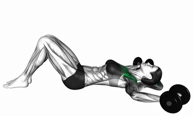 Dumbbell Lying Fly on Floor demo