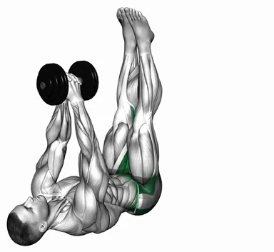 Dumbbell Over the Chest Lying Abduction demo
