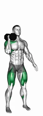 Dumbbell Single Arm Thruster demo
