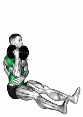 Dumbbell Single Arm Z Press demo