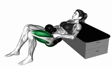 Dumbbell Single Leg KAS Glute Bridge demo