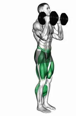 Dumbbell Squat Royalty Lunge demo