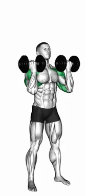Dumbbell Standing Alternating Arnold Press demo
