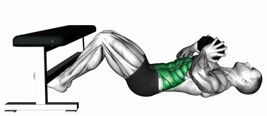 Dumbbell Twisting Crunch with Legs Supported demo