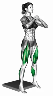 높인 고블릿 스쿼트 자세 시연