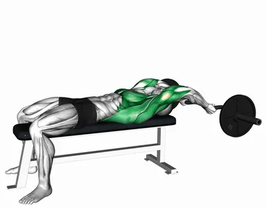 Ez Bar Lying Straight Arms Pullover demo